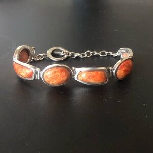 BARSE Spiny Oyster and Sterling Silver Toggle Bracelet